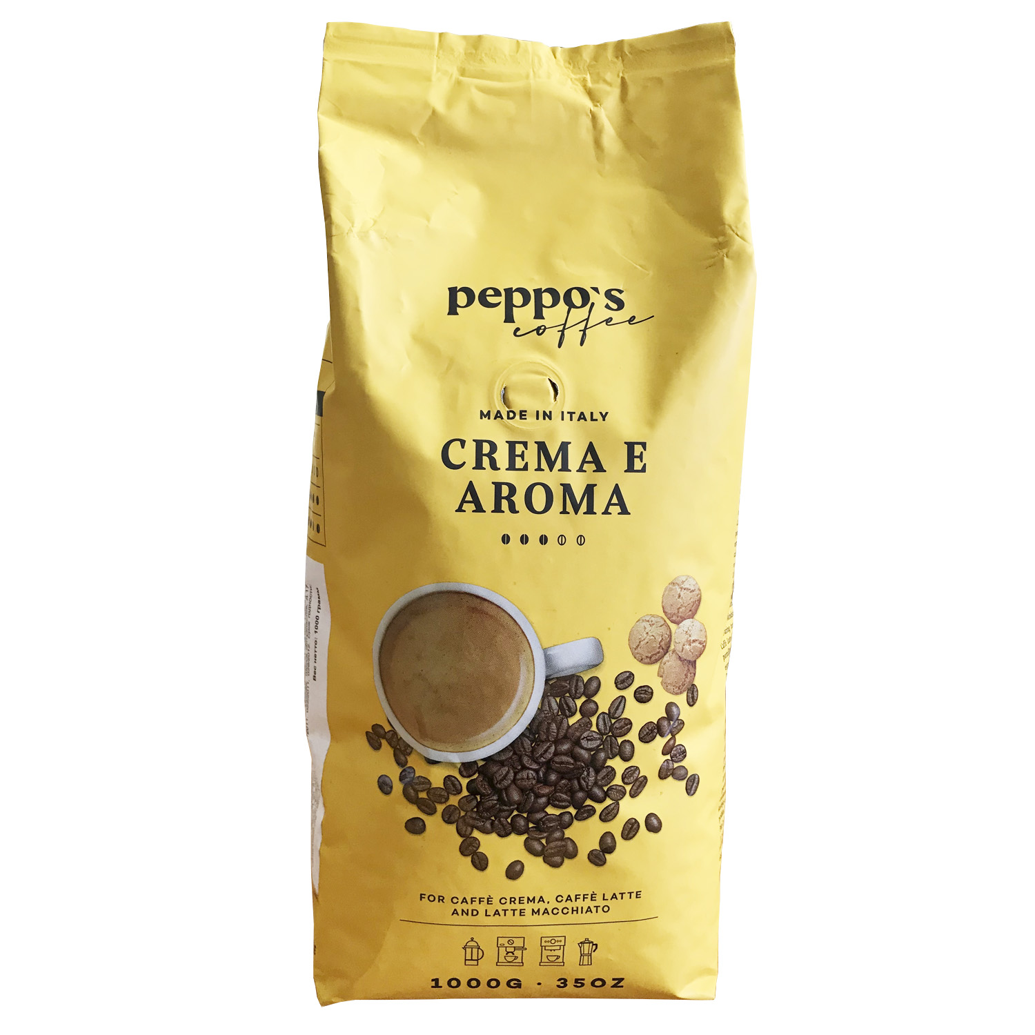 Натуральный кофе в зёрнах Peppo's Crema e Aroma 1 кг
