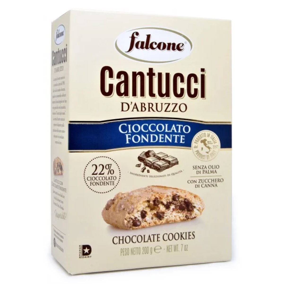 Печенье Кантуччи с тёмным шоколадом 200 грамм