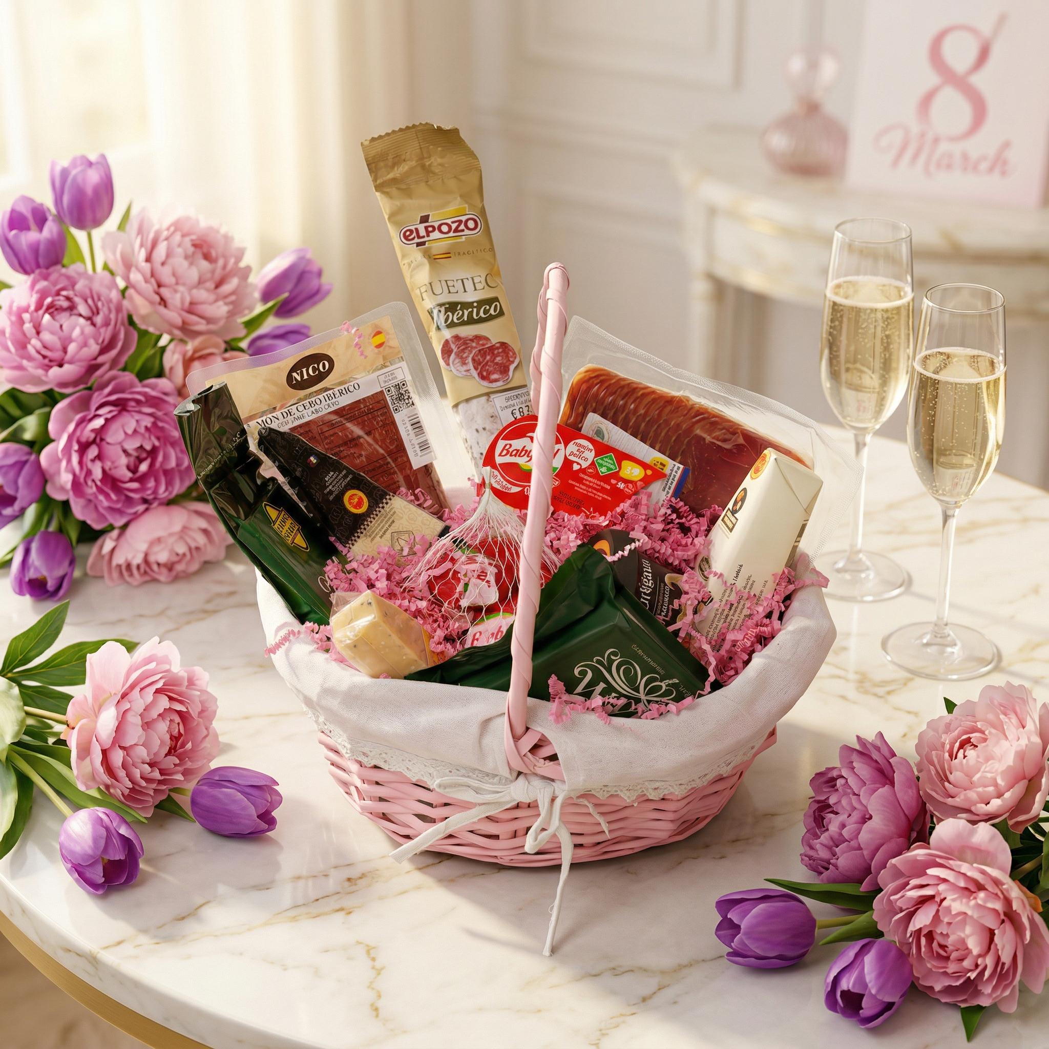 Подарочный набор в корзине