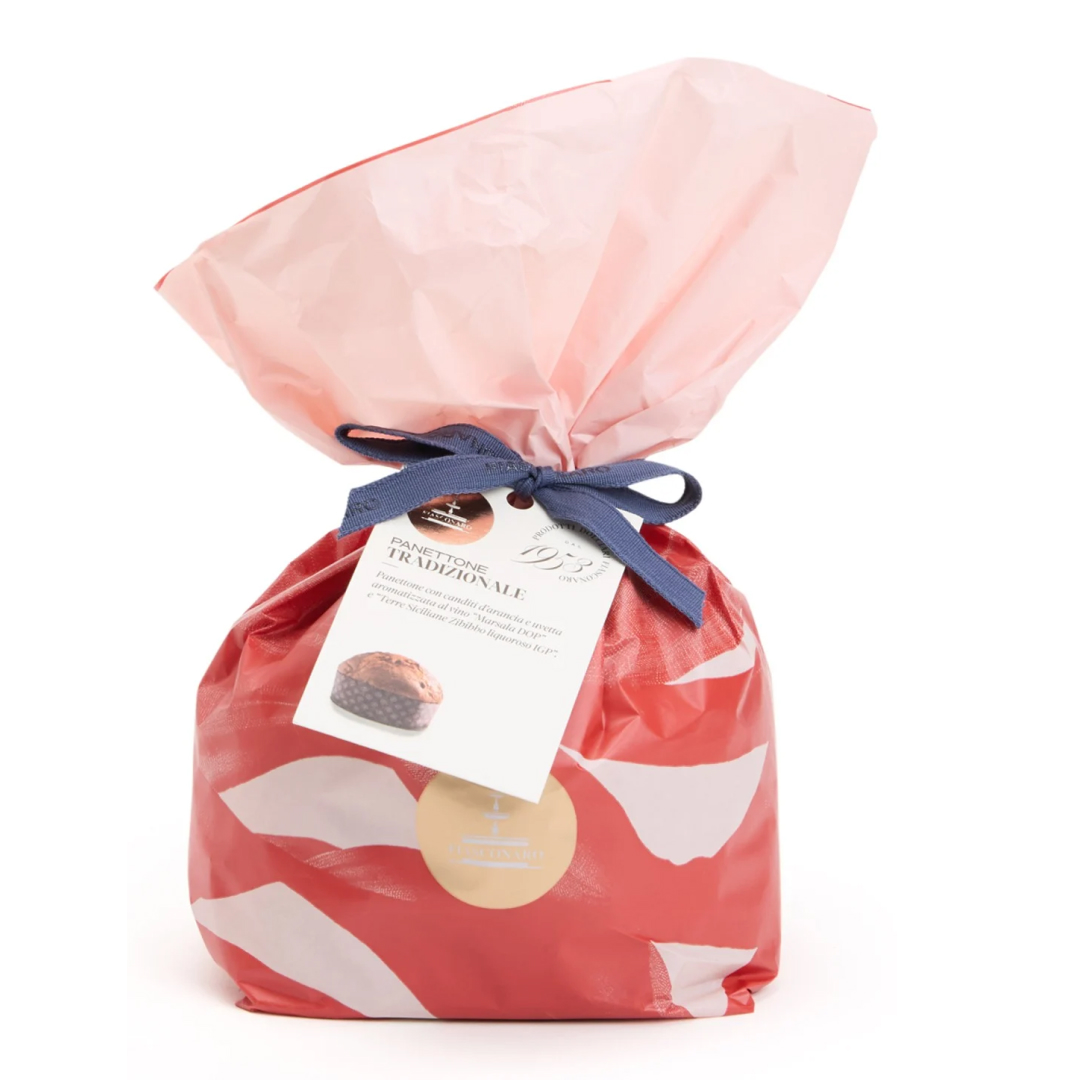 Панеттоне с апельсиновыми цукатами и изюмом ароматизированный вином, 500 грамм