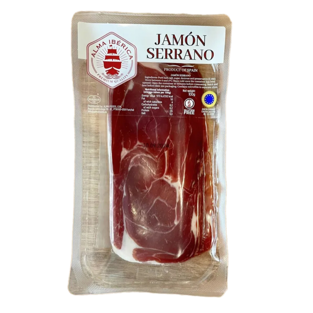 Хамон Серрано нарезка 100 грамм