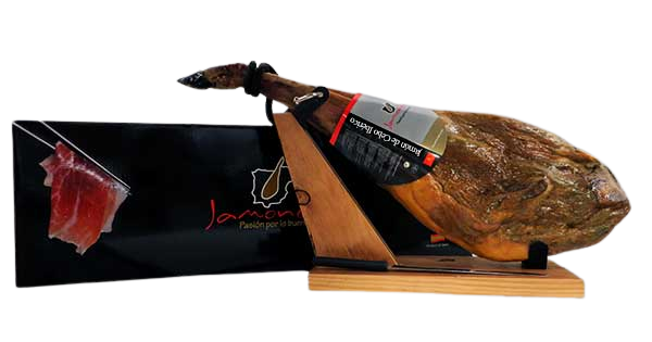 Хамон де Себо Иберико с хамонерой 8-9 кг, выдержка 24 месяца