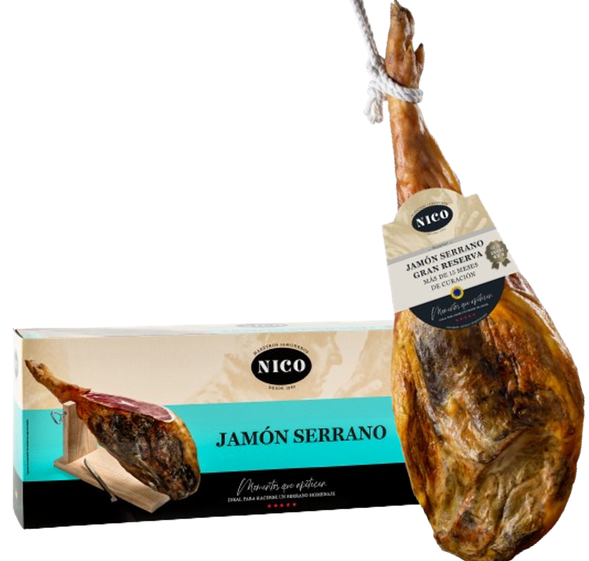 Хамон Серрано Гран Резерва 7,5-8 кг, 15 месяцев