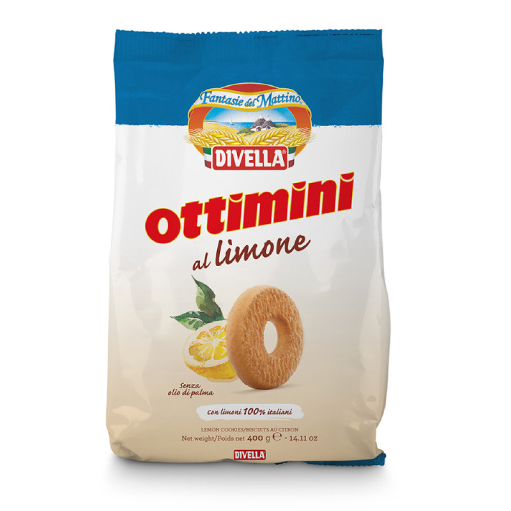 Печенье Оттимини Лимонное, 400 грамм